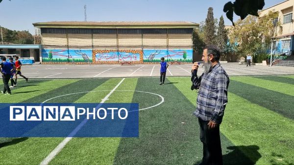 افتتاح زمین چمن مصنوعی دبیرستان اندیشه شاهد منطقه ۱۶