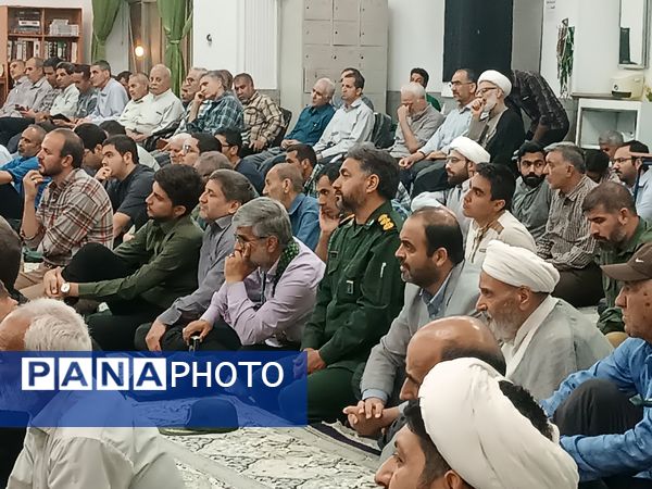 مراسم نخستین سالگرد شهادت شهدای خدمت در مسجد الهادی نیشابور 