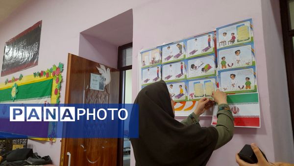  بازگشایی مدارس دردبستان دخترانه شهید نصرآبادی فیض آباد نیشابور
