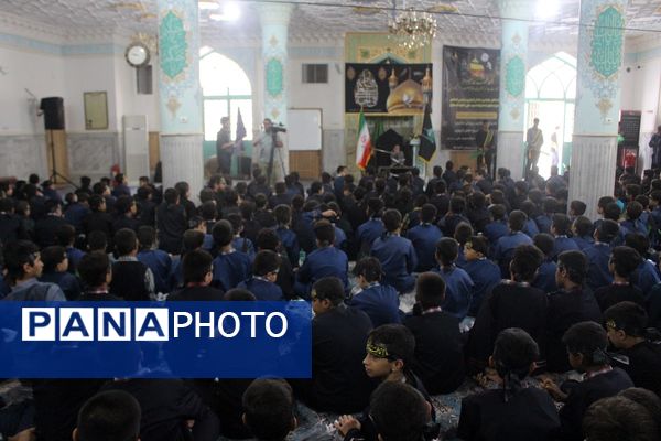 عزاداری دانشآموزان قم در آستان مقدس امامزاده سیدعلی(ع)