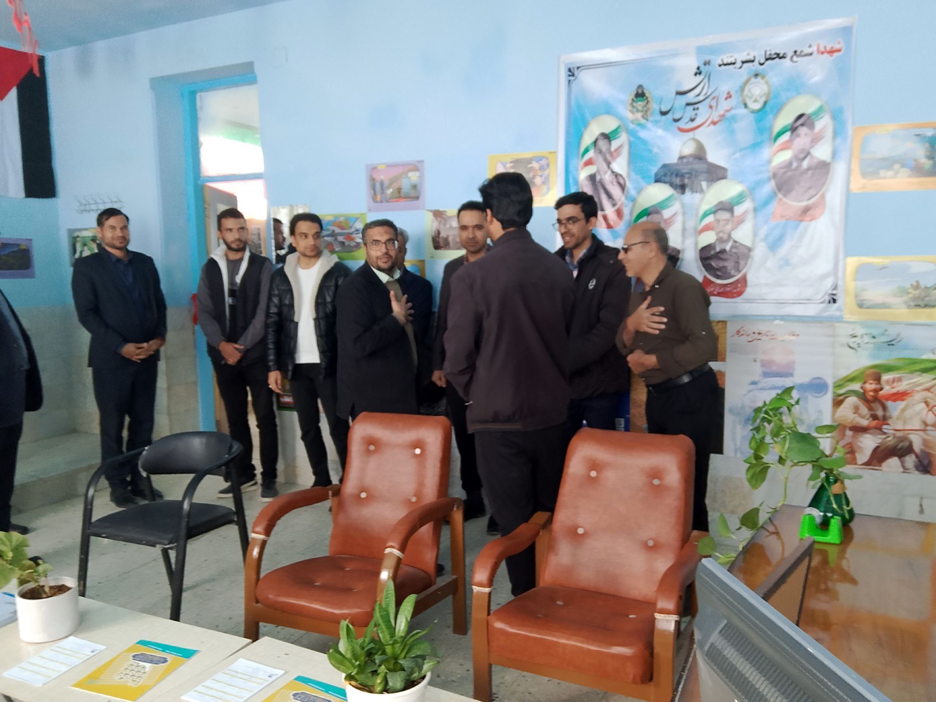 افتتاح اتاق انجمن اسلامی در دبیرستان خاتم الانبیاء (ص) زاوه