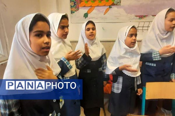 ویژه‌ برنامه‌های عزاداری حضرت زهرا(س) و هفته بسیج در مدرسه باران