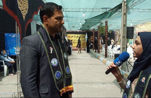 موکب هم قدم تا حرم با استقبال پر شوری  مواجه شد 