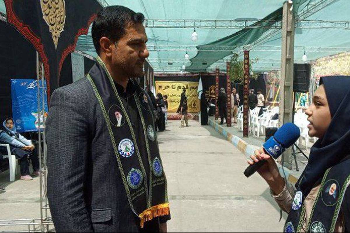موکب هم قدم تا حرم با استقبال پر شوری  مواجه شد 