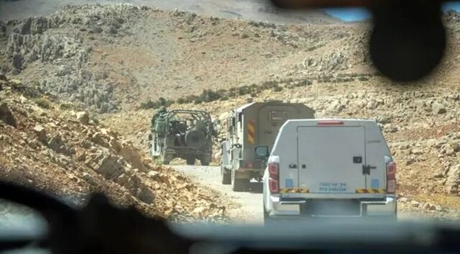 نقض حریم هوایی و زمینی سوریه توسط اشغالگران در القنیطره