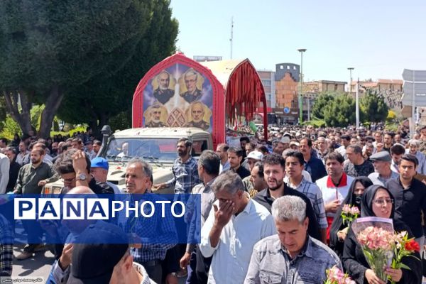 مراسم تشییع پیکر شهدای شهرضا در پی تجاوز ددمنشانه رژیم صفاک صهیونسیتی 