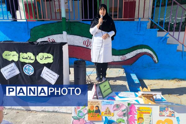 افتتاحیه طرح سفیران سلامت فیروزکوه همراه با اهدای کارت و توزیع مکمل