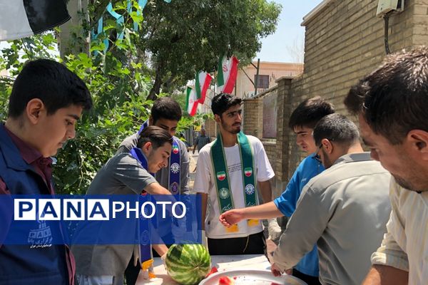 برپایی موکب عید غدیر به همت بسیج فرهنگیان و دانش آموزی ناحیه دو شهرری 