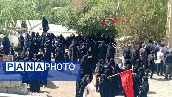 حضور حماسی مردم روستای مارکده در همایش جاماندگان اربعین حسینی