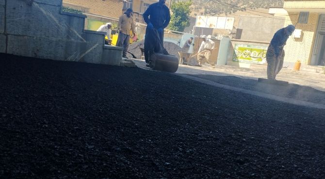 قول مسئولین برای آسفالت محوطه حیاط آموزشگاه نجمه ملک شیر عملی شد