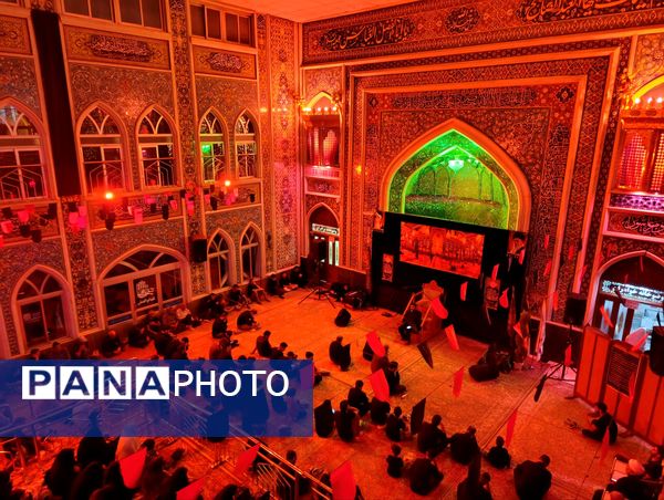 برگزاری مراسم شب ششم عزاداری امام حسین(ع) در تکیه ابوالفضلی نیشابور