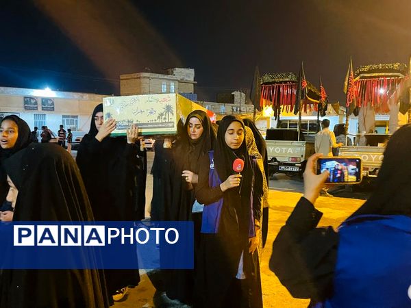 عشق و شور مردم میناب در تشیع پیکر شهدای گمنام