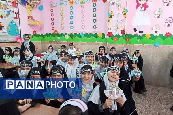 پیوند دل‌های دانش‌آموزان شهرقدس در سوگ حضرت زهرا(س)