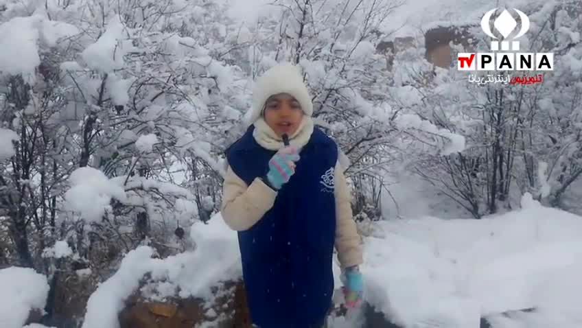 تفت در آغوش سپید زمستان