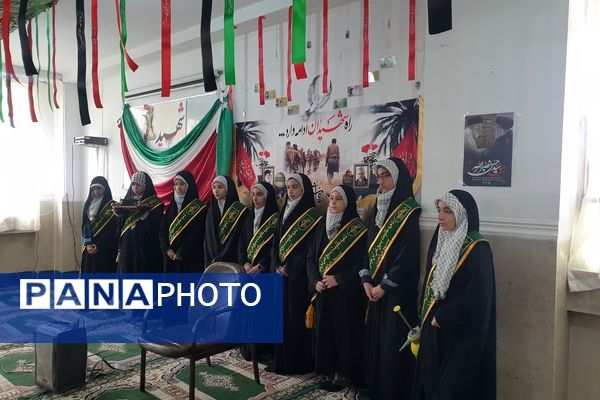 مراسم تشییع پیکر شهید گمنام در مدرسه علامه طباطبایی منطقه پردیس