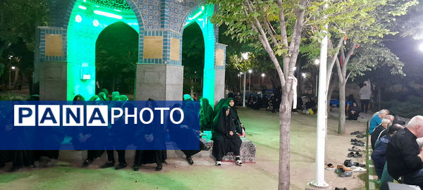 مراسم دعا و نیایش در جوار مزار شهید گمنام بوستان امام حسن مجتبی(ع) قم