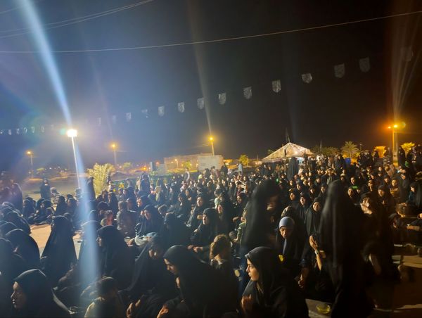  مراسم تشییع نمادین حضرت زهرا (س) با حضور گسترده مردم بوموسی