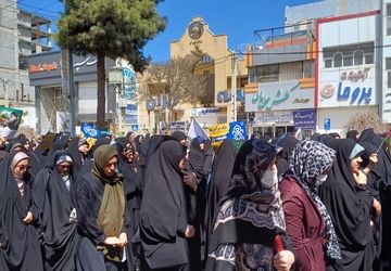 راهپیمایی باشکوه روز قدس در شهرستان گلبهار