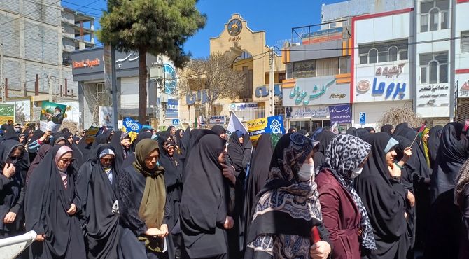 راهپیمایی باشکوه روز قدس در شهرستان گلبهار