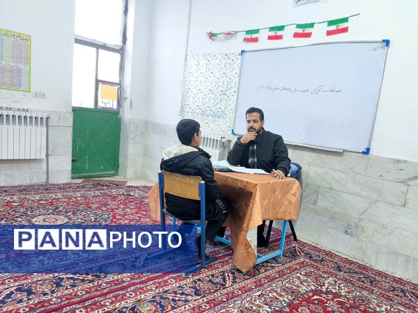 آغاز مرحله آموزشگاهی مسابقات قرآن و عترت در دبستان شهید پسندیده فدافن 