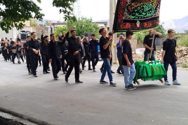 هیات عزاداری شهرستان هوراند در روز تاسوعا