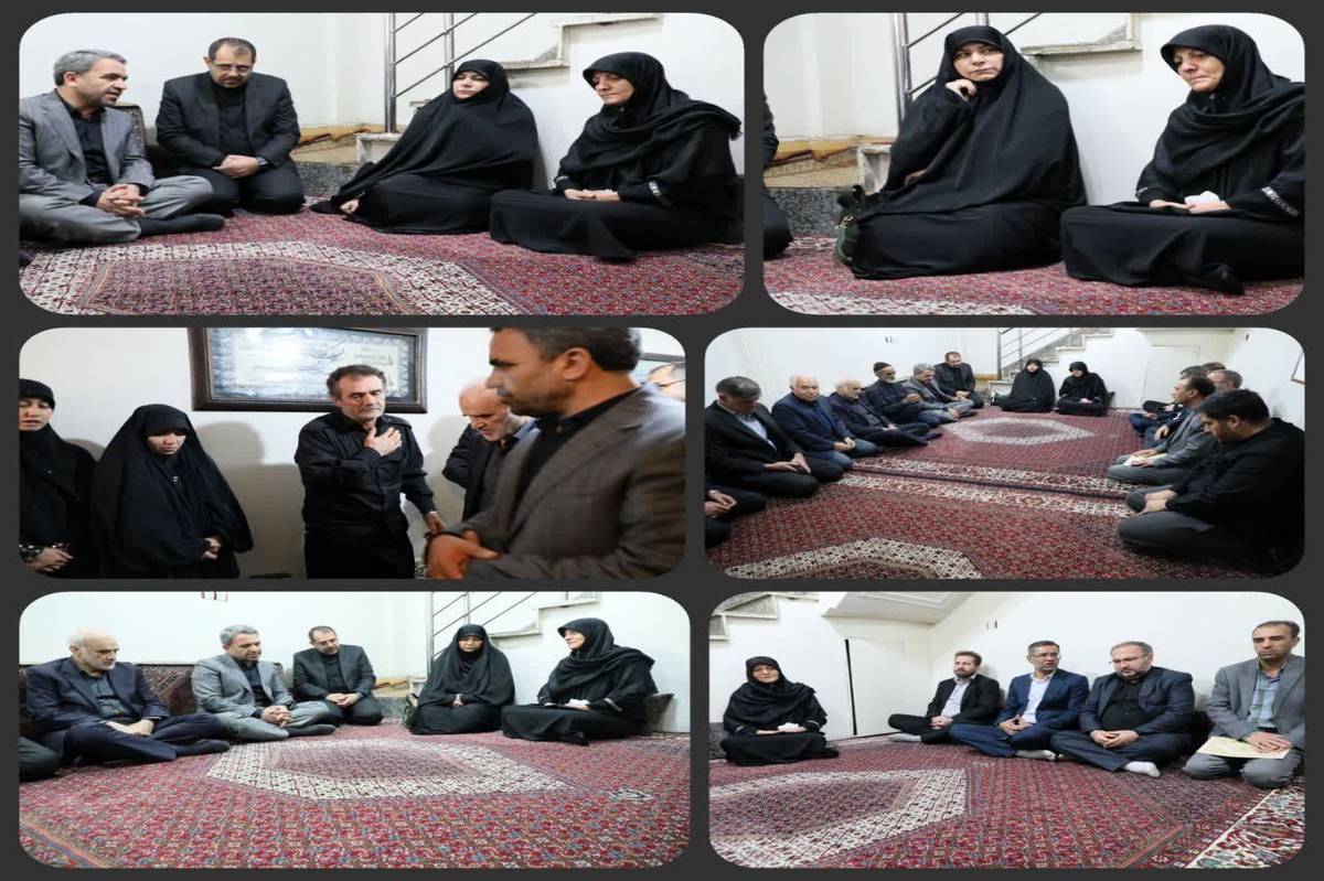 دیدار نمایندگان وزیر آموزش و پرورش از خانواده معلم فداکار زنده‌یاد مهدی رستگاری‌مقدم