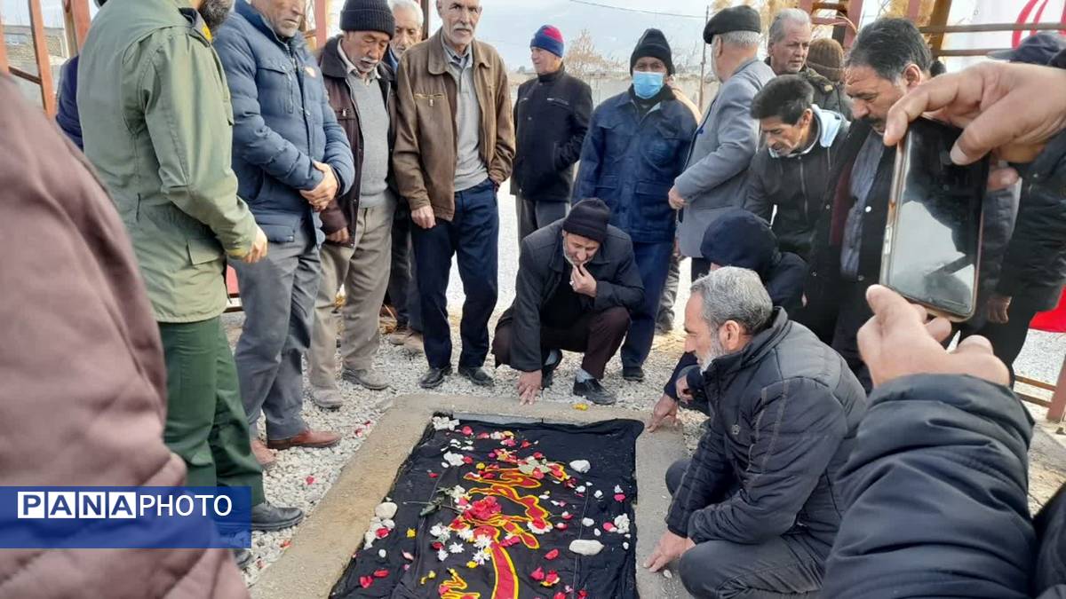 مراسم بزرگداشت سومین روز تدفین شهید گمنام در شهر قاضی