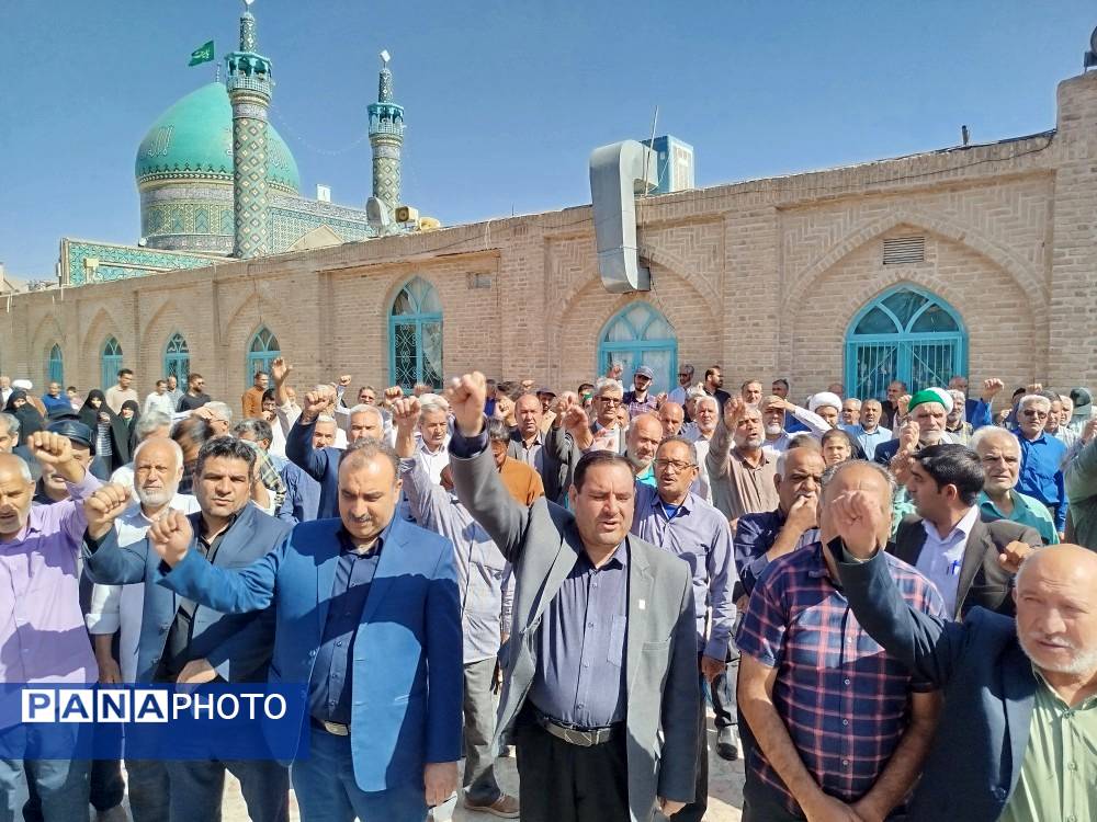 راهپیمایی جمعه خشم باحضور جمعی مردم ولایت مدار ترشیزکهن در کاشمر