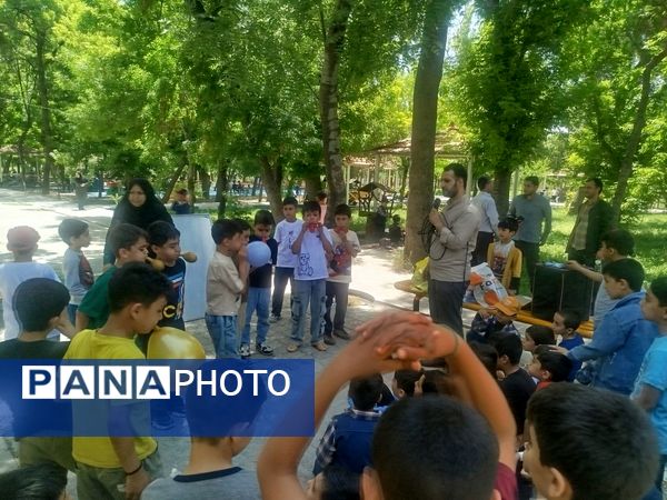 اردوی دانش‌آموزان مدرسه پسرانه مبین در پارک جنگلی شیروان