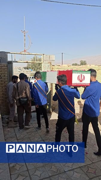 شهید گمنام مهمان مردم روستای رضوان شد