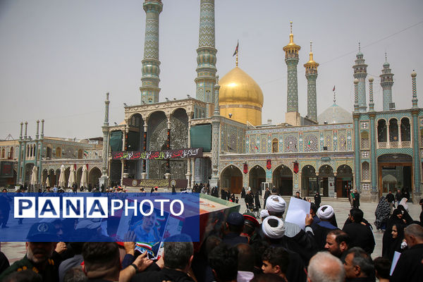 مراسم خاکسپاری پیکر قاضی شهید «علی قناعت‌کار» در قم