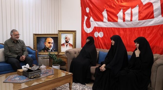 دیدار زاکانی با خانواده سرداران شهید «رشید» و «ربانی»