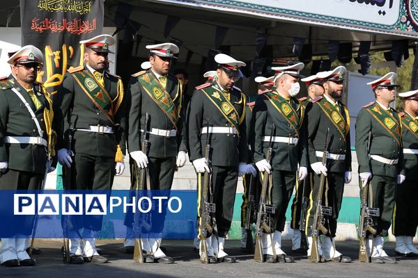 آیین استقبال از پیکرهای مطهر شهدای گمنام در بهشت معصومه(س)