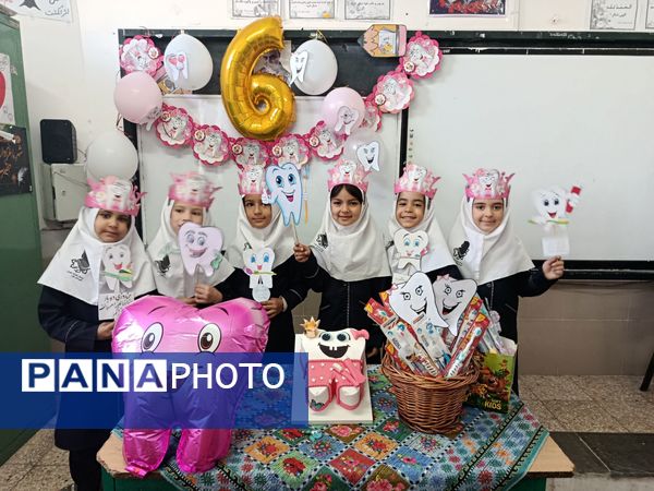 جشن دندان شماره شش و پویش دو دو تا یادت نره در دبستان عصمت باخرز