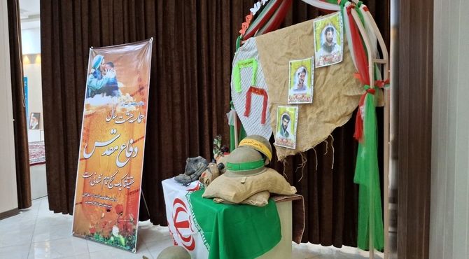بازدید فرمانده ناحیه مقاومت بسیج میبد از مدرسه نمونه گل‌محمدی