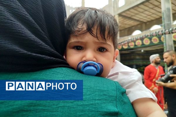 همایش شیرخوارگان حسینی با حضور خیل عظیمی از عزاداران در فاروج 