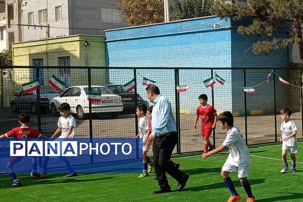 افتتاحیه زمین چمن مصنوعی دبستان حضرت قائم(عج)