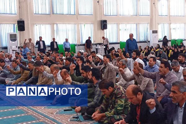سخنرانی رئیس آموزش پرورش باشت در مراسم نماز جمعه به مناسبت هفته دفاع مقدس و آغاز سال تحصیلی