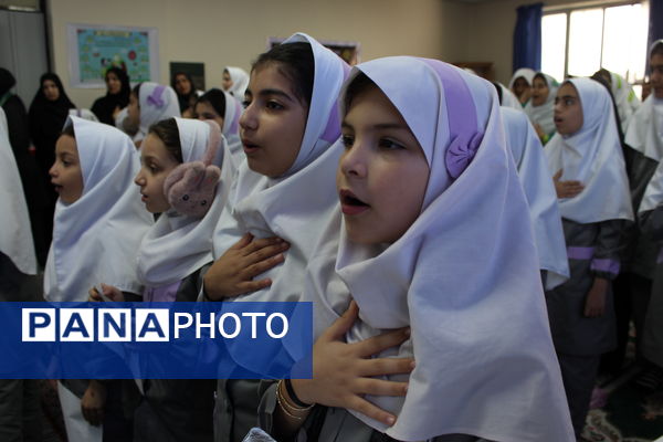 مراسم شهادت حضرت زهرا(س) و یادواره شهدا در دبستان شهیدان حجازی گلوگاه 