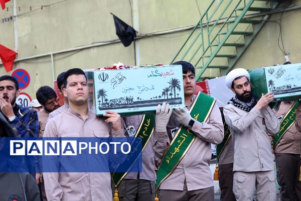 برگزاری مراسم باشکوه استقبال از شهدای گمنام در کرج 