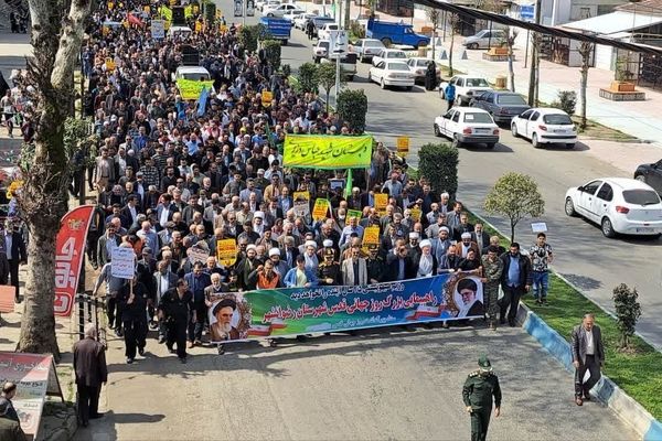 حضور پر رنگ مردم شهر بهشت در راهپیمایی روز قدس 
