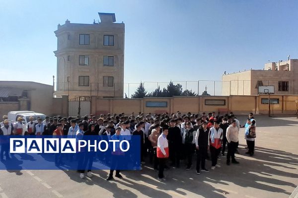 مانور سراسری زلزله در دبیرستان شهید محمدجواد باهنر دماوند