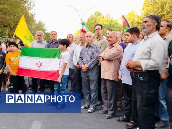 تجمع مردم شهرستان کاشمر علیه رژیم صهیونی 