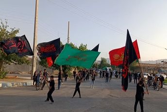 مراسم عزاداری  روز هشتم محرم در هیئت عربان علمدار حسین(ع)
