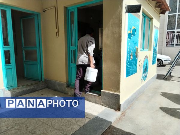 آماده‌سازی دبیرستان مصلی‌نژاد حضرت زهرا(س) برای آغاز سال تحصیلی جدید