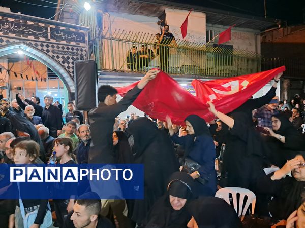 آیین خیمه سوزان در مسجد ابوالفضل قائمشهر