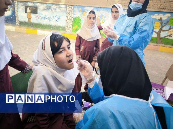 وارنیش فلوراید در دبستان شطیطه2