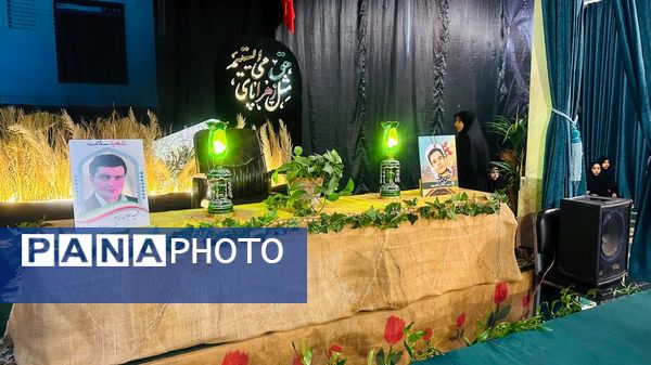  مراسم استقبال و تشییع شهید گمنام در دبیرستان شاهد زکیه ناحیه یک 