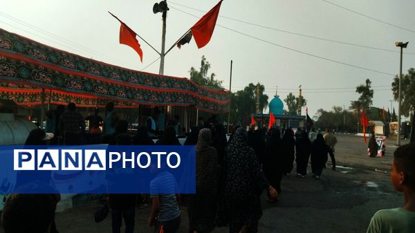 جاماندگان اربعین در مسیر شاه قطب‌الدین حیدر شهرستان رودان
