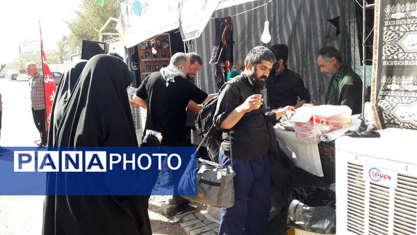 خدمت رسانی موکب امام رضا ( ع ) شهرستان سبزوار در کربلای معلی